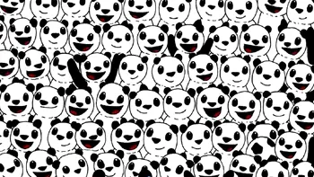 Testul care îţi arată cât de bine stai cu atenţia. Poţi găsi mingea de fotbal ascunsă printre panda în 4 secunde?