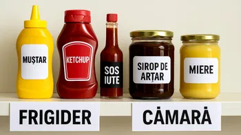 Unde se țin ketchupul, muștarul și alte alimente de bază: în frigider sau în cămară? Greșeala frecventă pe care o fac mulți are acum un răspuns clar