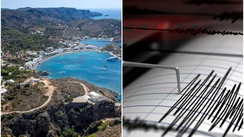 Cutremur puternic pe o insulă din Grecia. Turiștii au fugit speriați din șezlonguri. Ce magnitudine a avut sesimul