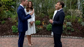 Gafa făcută de Emmanuel Macron la întâlnirea cu Kate Middleton şi Prinţul William. Brigitte nu a fost deloc încântată. Foto