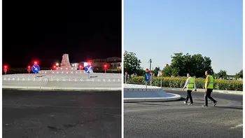 Un nou succes pe E85-DN2. Giratoriul care va fluidiza traficul şi va scădea numărul accidentelor, aproape finalizat