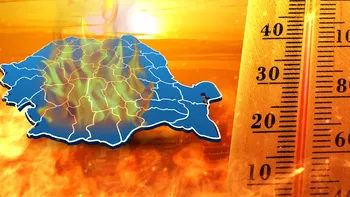 HARTĂ: Cod roșu de caniculă! România fierbe la propriu. Orașele în care se resimt peste 40 de grade Celsius