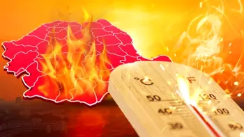 Harta codului roșu de caniculă, actualizată. România fierbe la peste 40 de grade, sistemul Ro-Alert, activat. Ploile torențiale vor lovi mai multe regiuni