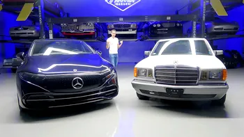 „Best or nothing”? Când Mercedes EQS pierde rușinos duelul cu un S-Class de 40 de ani VIDEO