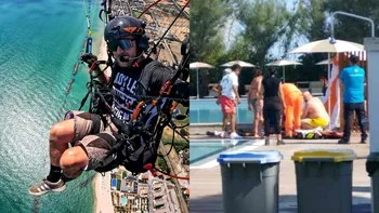 Presa din Italia a publicat primele imagini cu locul în care a murit Felix Baumgartner. Tragedia ar fi putut fi mult mai gravă, piscina era plină de copii