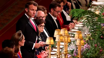 Ce au mâncat Emmanuel şi Brigitte Macron la banchetul organizat la Castelul Windsor. Cocktailul din meniu care a făcut furori. Regele Charles: 