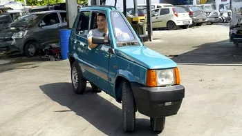 Fiat Panda reinventat: cea mai îngustă mașină din lume șochează cu designul ei imposibil