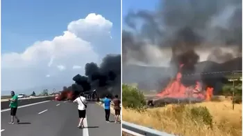 Ce se ştie despre victimele din accidentul de pe autostrada din Grecia? Maşinile stăteau la rând la o staţie de taxare spre Thassos