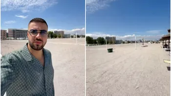 Culiță Sterp, surprins de plajele goale de pe litoralul românesc. 