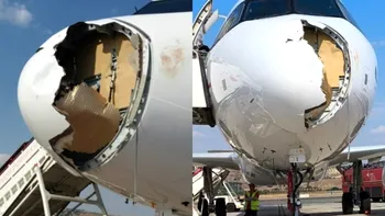 La un pas de tragedie. Un avion care mergea la Paris s-a întors de urgenţă pe aeroportul din Madrid, fără o parte din aeronavă. Călătorii au intrat în panică
