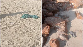 Realitatea de pe plaja Paradis din Grecia, arătată de români. Imaginile postate de turişti spun multe: 