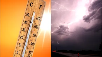 Vreme instabilă la început de săptămână: vijelii, dar și caniculă în mai multe zone. Sunt restricţii de circulaţie pentru camioane din cauza temperaturilor ridicate