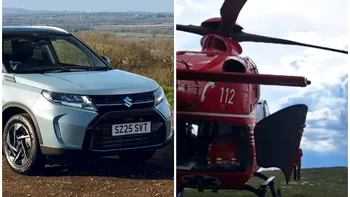 Primele imagini cu Suzuki Vitara răsturnată în Masivul Iezer. Ce arată analiza preliminară a accidentului. Cum s-ar fi produs tragedia