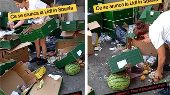 Ce ia o româncă zilnic din produsele aruncate de Lidl? Mulţi consideră că e gunoi. 