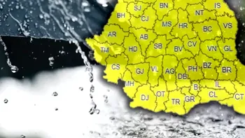 Cod galben de vijelii pe 8 septembrie. ANM anunță ploi torențiale, grindină și vânt puternic în mai multe județe din țară