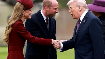 Donald Trump a fost fermecat de Kate Middleton. Un expert în citirea pe buze a dezvăluit cele trei cuvinte pe care i le-a spus prințesei când a coborât din elicopter