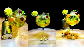 Cum faci un gin tonic altfel, cu un gust intens de mandarine. Așa descoperi ginul de aur - Gold 999.9