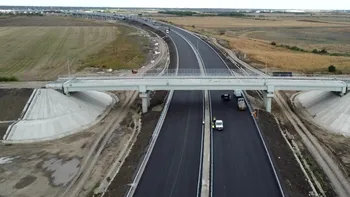 Stadiul lucrărilor pe lotul 3 al Autostrăzii Moldova (Ploieşti - Buzău). Se deschide circulația pe pasajul DN2B