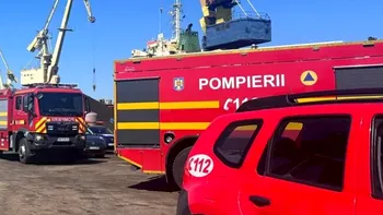 Incendiu la Şantierul Naval Constanţa, pe o navă aflată în reparaţii. Nicio victimă raportată