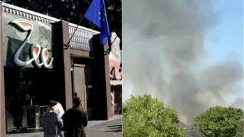 Incendiu puternic la Grădina Zoologică din Bucureşti. Pompierii intervin în forţă