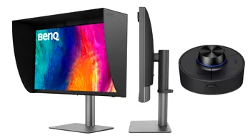 BenQ PD2770U, unul dintre cele mai ieftine monitoare de studio cu certificare Pantone. Calibrarea automată și acuratețea cromatică fac diferența