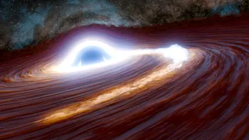 O gaură neagră a sfâșiat o stea uriașă, provocând cea mai puternică erupție cosmică observată vreodată