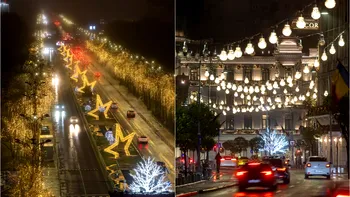 Luminițe de Crăciun în București. Principalele bulevarde și zone din Capitală pregătite de iarnă la final de 2025