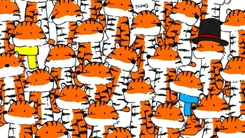 Test de perspicacitate viral. Poţi vedea repede cele patru pisici ascunse printre tigri?