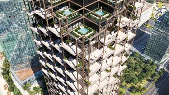 Dubai ridică Symphony Tower, un zgârie-nori inversat cu arhitectură spectaculoasă