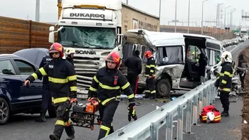 Accident pe noul tronson al Autostrăzii Moldovei, la doar o oră de la inaugurare