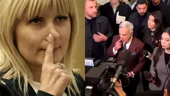 Călin Georgescu, gest asemănător cu al Elenei Udrea înainte de întâlnirea cu Horațiu Potra. Ce ar însemna degetul dus la nas