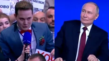 Ce reacție a avut Vladimir Putin când un jurnalist și-a cerut iubita în căsătorie chiar în timpul conferinței sale
