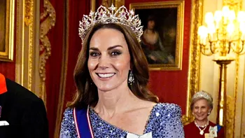Kate Middleton, într-o ținută de poveste la banchetul regal. Tiara spectaculoasă cu care a atras toate privirile FOTO