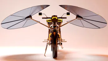 Prima motocicletă autonomă din lume care se încarcă singură de la soare
