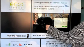 Se reciclează și recipientele de carton la noul automat din Piața Sudului. Ce trebuie să faci și ce sumă ți se returnează