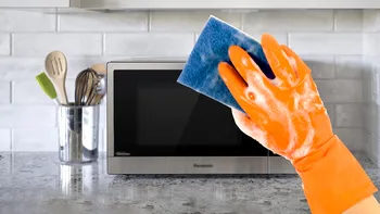 Trucul cu buretele umed în cuptorul cu microunde curăță murdăria mai bine decât orice detergent