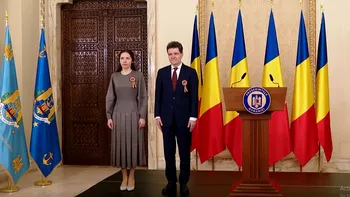 Mirabela Grădinaru, alături de Nicușor Dan la recepția de Ziua Națională, după absența de la parada militară. Mesajul președintelui