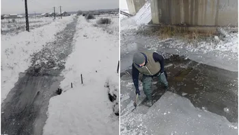 Cursurile de apă din Banat, acoperite de poduri de gheață: specialiștii explică fenomenul