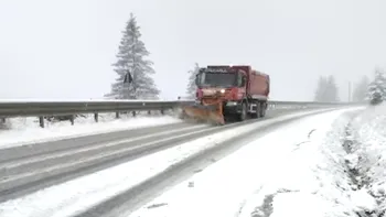 Trafic restricționat pe DN 6, în zona Domașnea, Caraş-Severin, din cauza ninsorilor. Probleme de circulație în 14 județe din țară