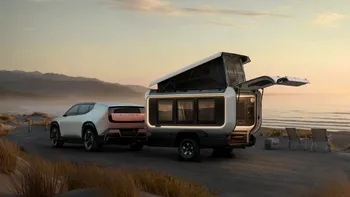 Rulotă solară de la Honda: cum arată camperul care poate fi tractat de o mașină electrică