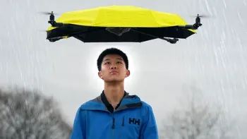 Umbrela zburătoare care te urmărește peste tot: invenția futuristă care schimbă mersul pe ploaie