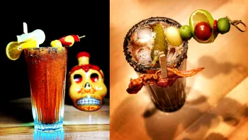 Cum faci un cocktail cu bere, tequila și suc de roșii. Așa înveți să abuzezi de decorurile din pahar - Michelada con tequila