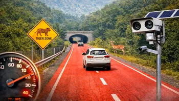 De ce a introdus India marcajul roșu pe autostrăzi. Soluția care îi face pe șoferi să reducă viteza fără amenzi