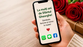 Mesaje și urări de Sfântul Gheorghe 2026. Idei pentru SMS, WhatsApp sau Facebook