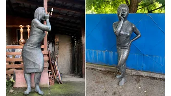 Furată din Germania, găsită în Buzău: statuia de bronz salvată de la fier vechi pentru că „era prea frumoasă”