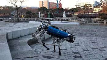 Un câine-robot învață singur cum să alerge în pădure și pe scări. Noua tehnologie AI îi schimbă mersul în timp real
