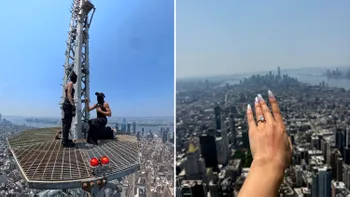 Cerere în căsătorie la 443 de metri, pe Empire State Building: protagoniștii documentarului Skywalkers au ajuns în custodia poliției