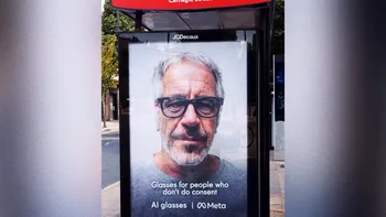 Ochelarii Meta, puși lângă Jeffrey Epstein într-o reclamă devastatoare: „Pentru cei care nu cred în consimțământ”