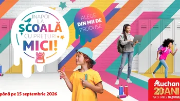 Back to School la Auchan: peste 2.000 de articole pentru școală la prețuri mici, colecții în tendințe și o campanie de reciclare cu  reduceri la rechizite