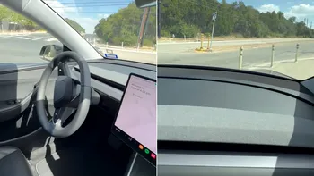 VIDEO | Mașina autonomă Tesla s-a oprit în fața obstacolelor, a stat puțin pe „gânduri”, apoi a trecut direct peste ele